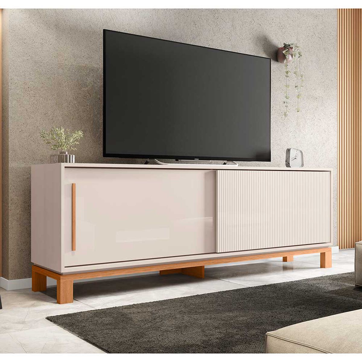 Rack Decocasa Mondrian Hasta 65" Off White