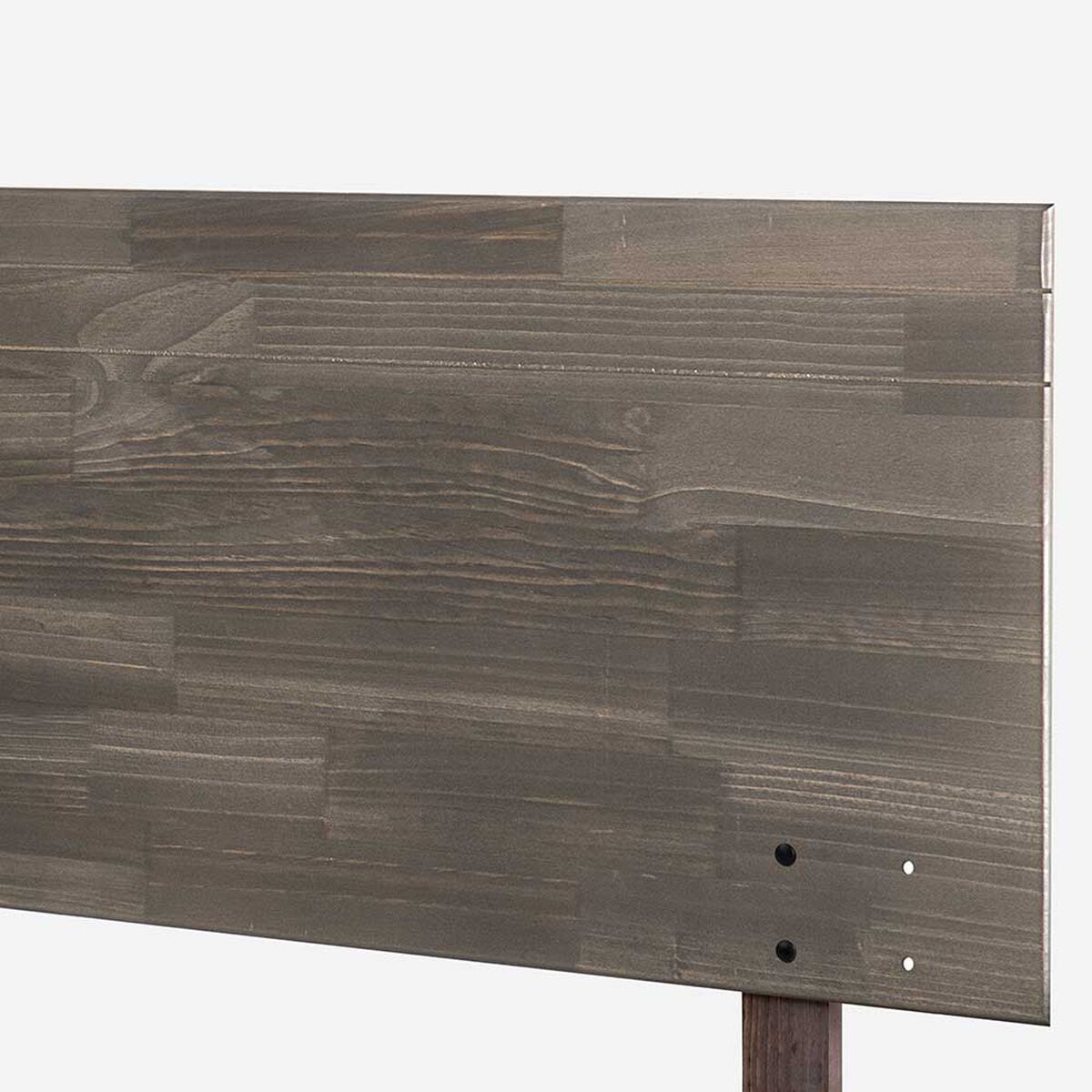 Cama Europea Rosen 1 Plaza Wave + Respaldo + Velador Tabor Grafito