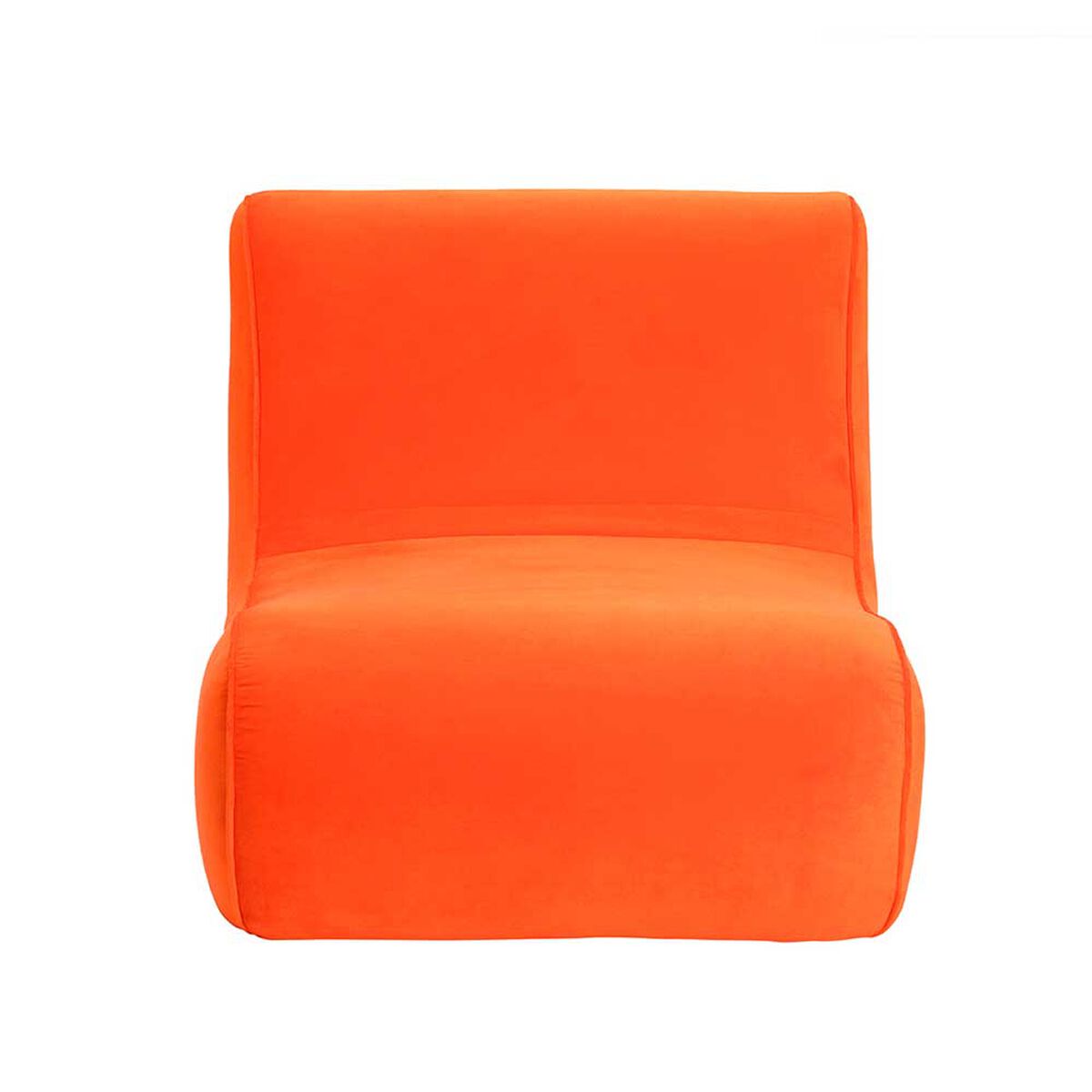 Sillón Bodevir Komodo Felpa 1 Cuerpo Naranjo 