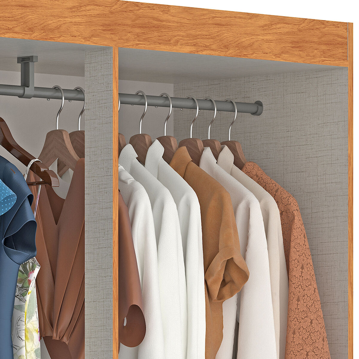 Clóset Vekkahome Aveiro 8 Puertas 2 Cajones Beige