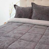 Cubrecama Doral 2 Plazas Gris Outboss Sherpa