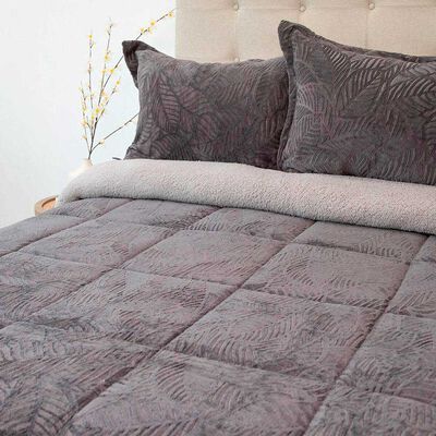 Imagen 1 del producto Cubrecama Doral 2 Plazas Gris Outboss Sherpa