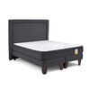Cama Europea Drimkip Base Dividida Full Eurotop + Respaldo