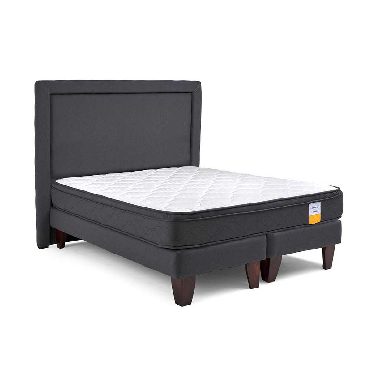 Cama Europea Drimkip Base Dividida Full Eurotop + Respaldo