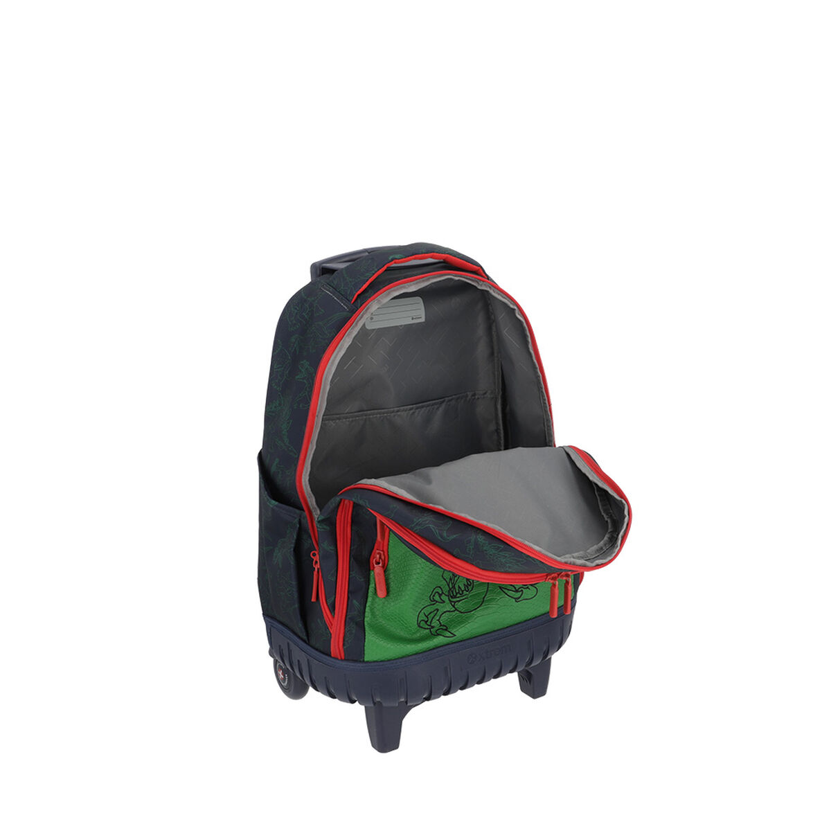 Mochila Con Ruedas Niño Cross 2.0 Dino Azul L Xtrem