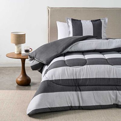 Cubrecama Cannon 1.5 Plazas Noir