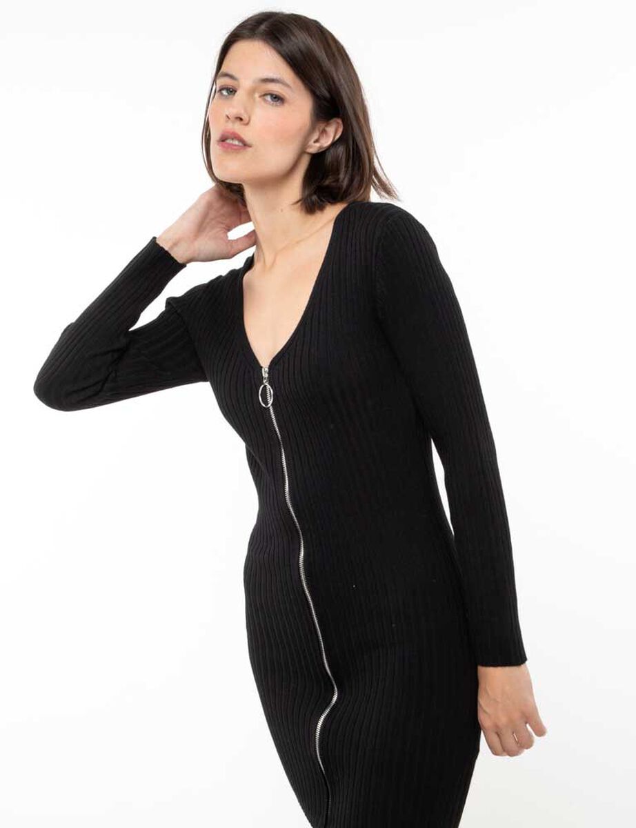 Vestido Corto Manga Larga Mujer Fiorucci