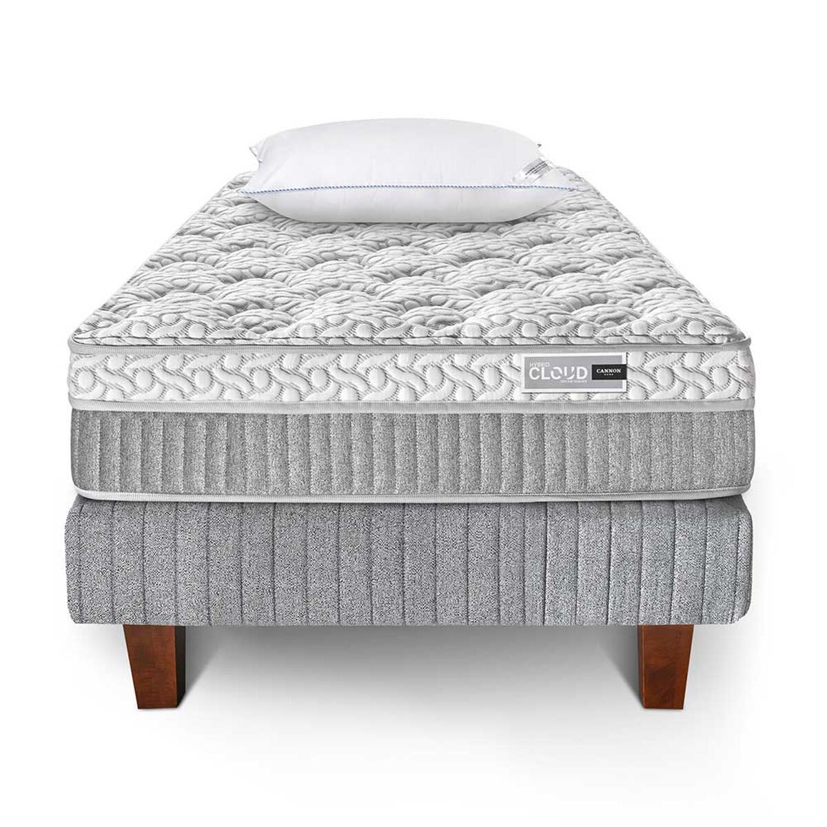 Juegos de Dormitorio Cama Europea Cannon Hybrid Cloud 1,5 Plazas + 1 Almohada
