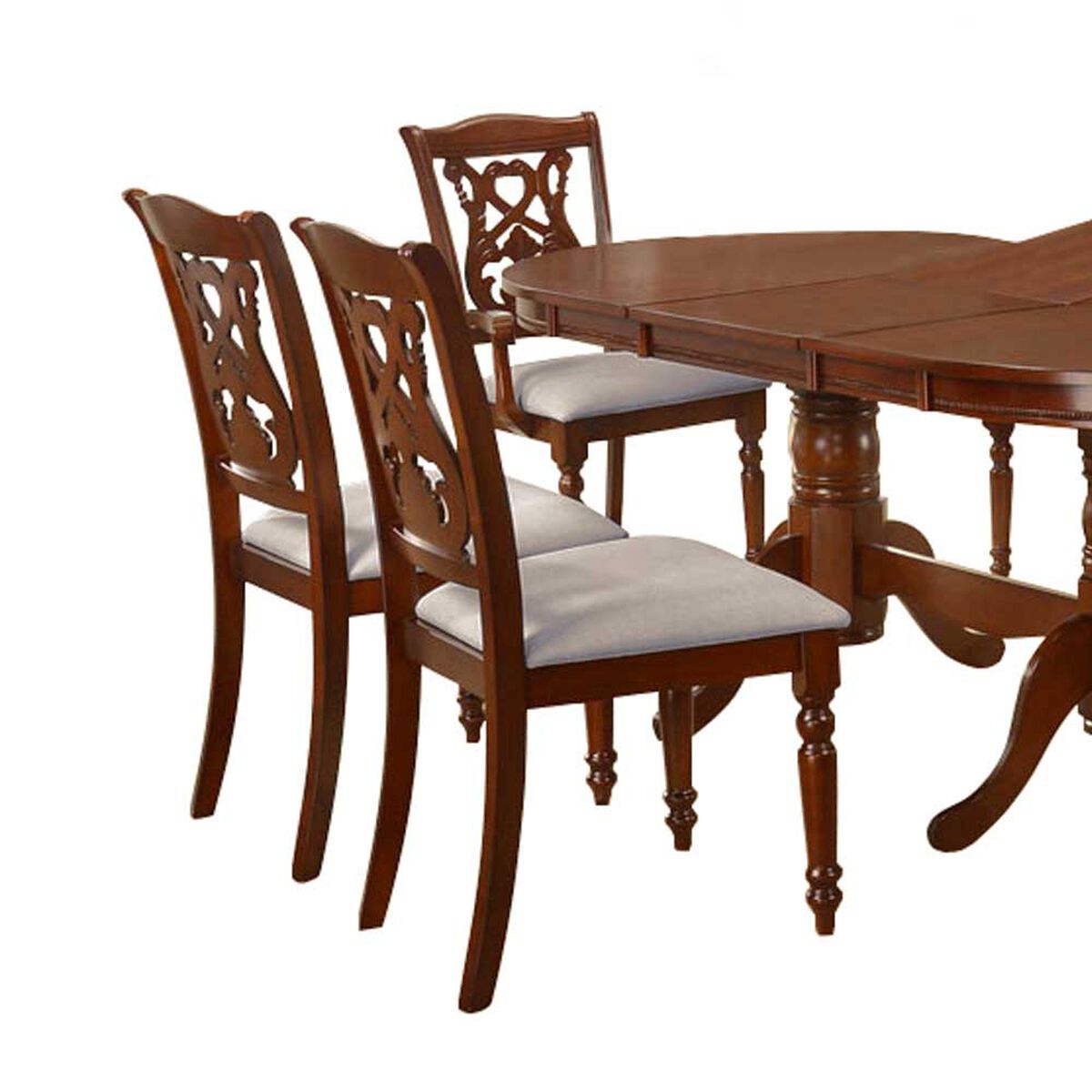 Juego de Comedor Extensible Casanova Bilbao 6 Sillas Café