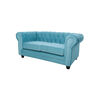 Sofá Barra Design Chesterfield 2 Cuerpos Turquesa
