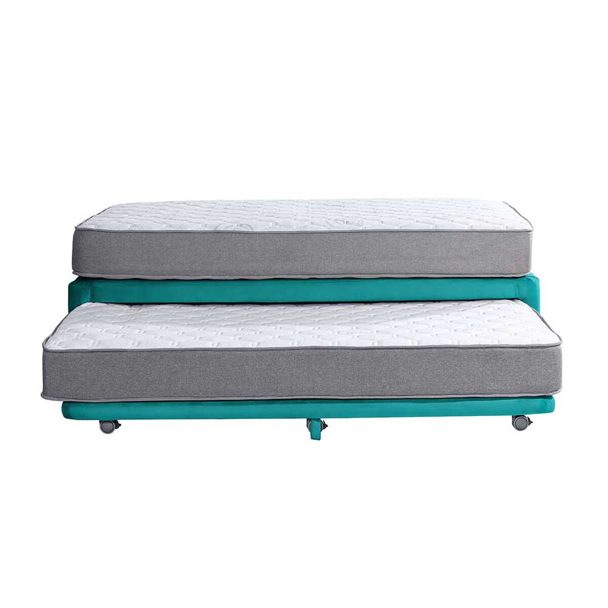 Cama Nido Latam Home 1,5 Plazas Zen Best Tela Turquesa