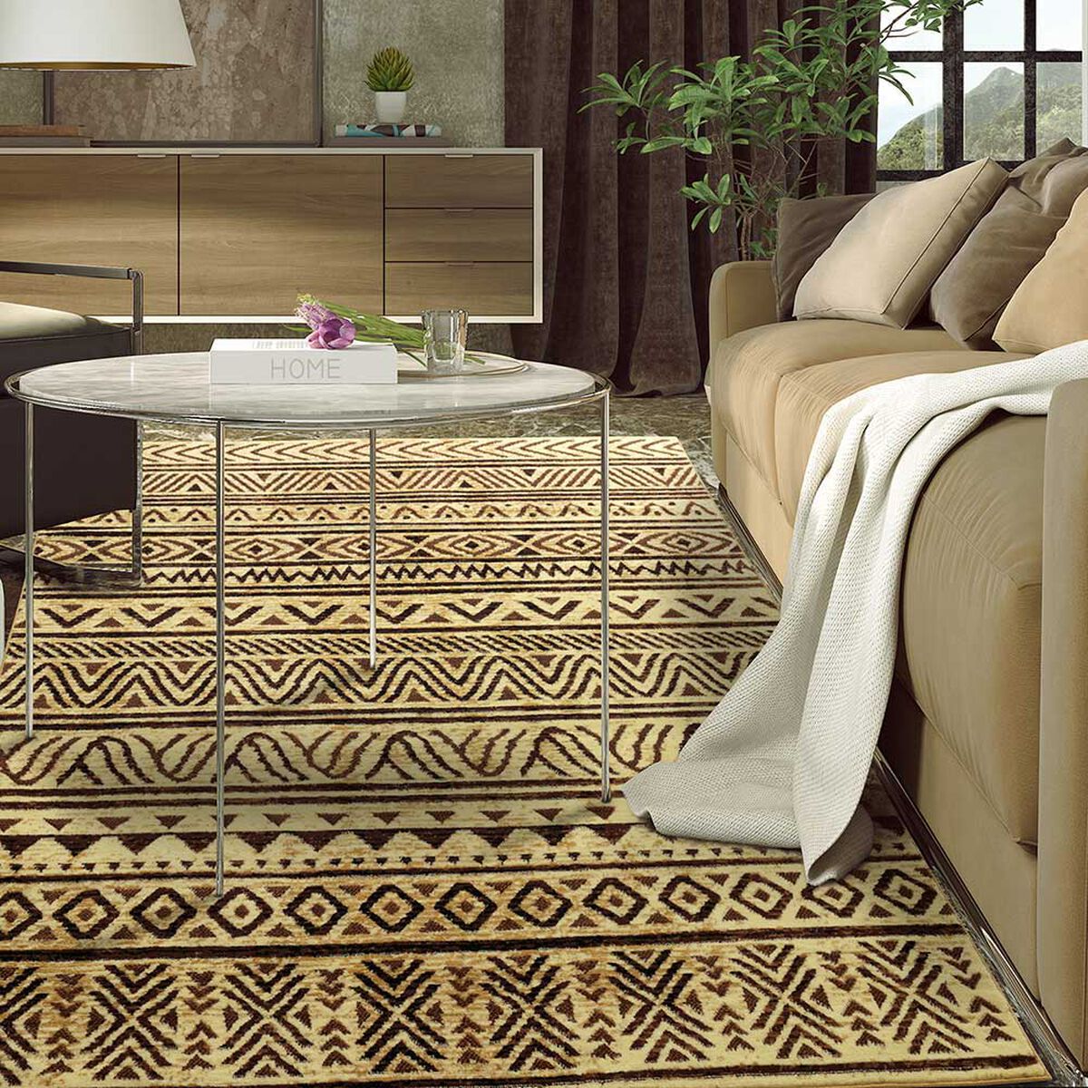 Alfombra Modalfo Arizona Beige 123 x 185 cm