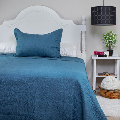Imagen 2 del producto Quilt Doral 1,5 Plazas Azul Elegance