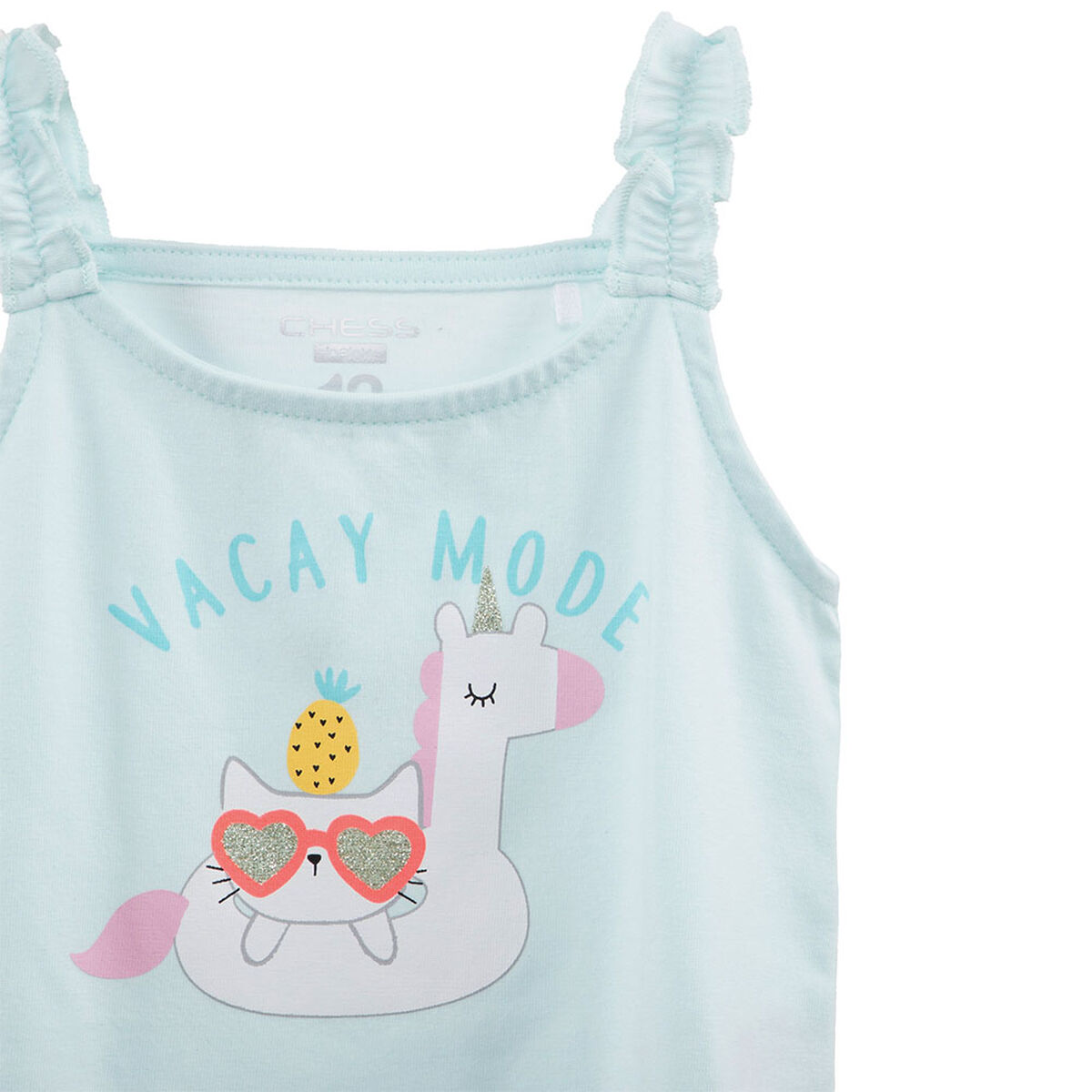 Pack 2 Polera Sin Mangas de Algodón Chess Baby