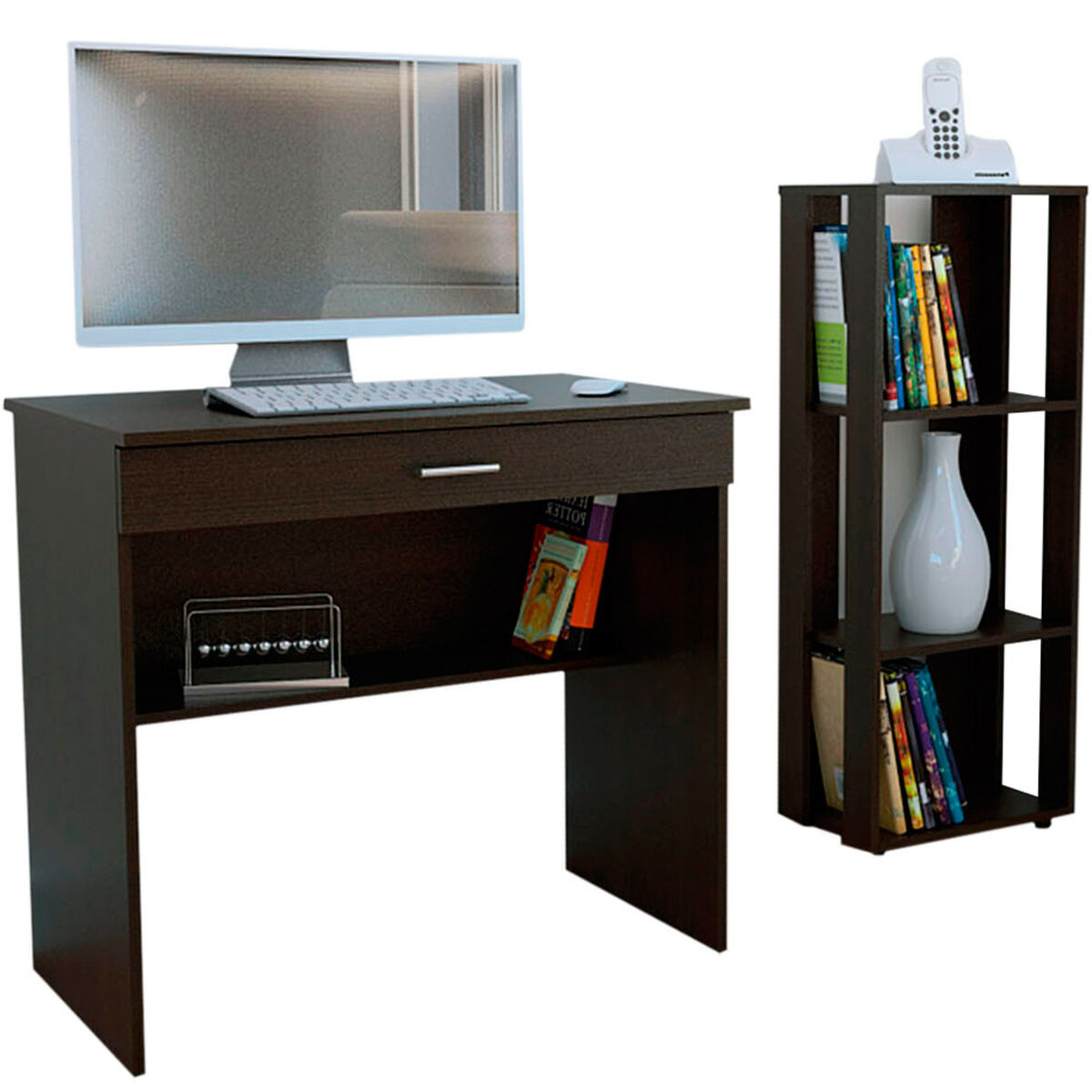 Escritorio TuHome Office + Biblioteca