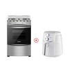 Cocina a gas 4 quemadores + Freidora de Aire Midea 4 litros