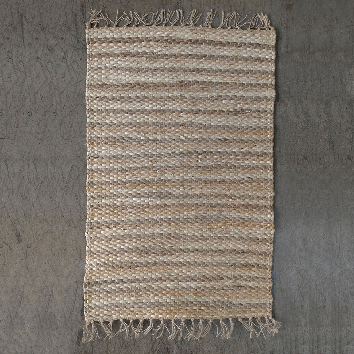 Alfombra Jute Idetex Braided Kaya 70x200 cm Gris