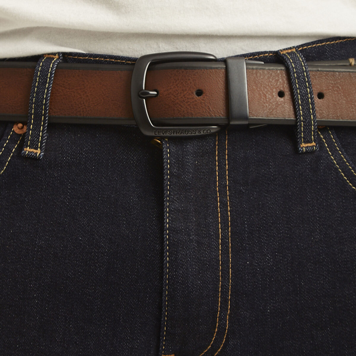 Cinturón Unisex Levis Café Claro
