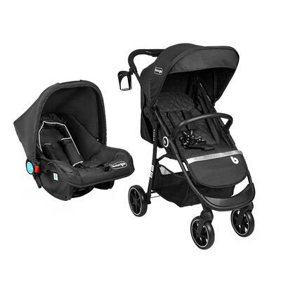 Coche Travel System Kansas Negro Bebeglo