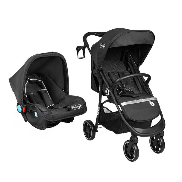 Coche Travel System Kansas Negro Bebeglo