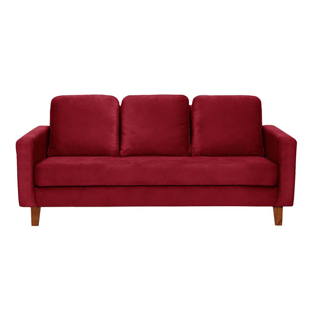 Sofá Latam Home Venecia 3 Cuerpos Rojo