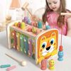 Juguete De Madera Leon Multifuncional Xilófono Montessori Bebesit