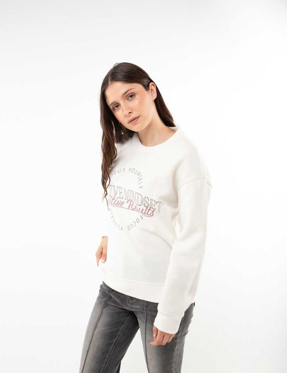 Polerón Con Estampado Mujer Icono