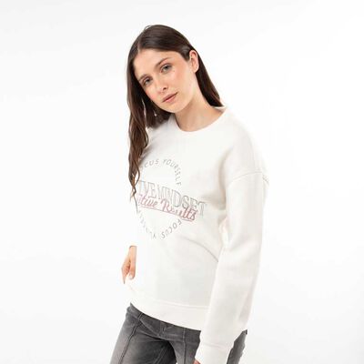 Polerón Con Estampado Mujer Icono