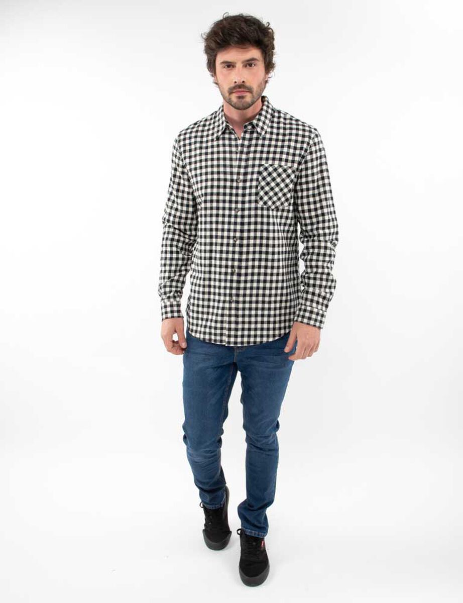 Camisa Tartán Manga Larga Hombre Portman Club