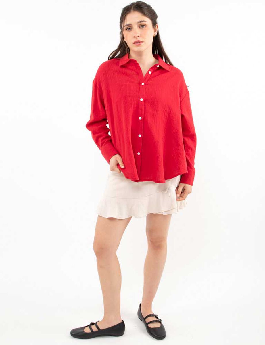 Blusa Algodón Manga Larga Mujer Icono