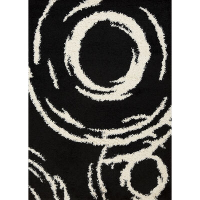 IDETEX Bajada de Cama Idetex Shaggy Infinity 150 x 200 cm Negro