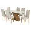 Juego de Comedor Yardas Verona 6 Sillas Off White