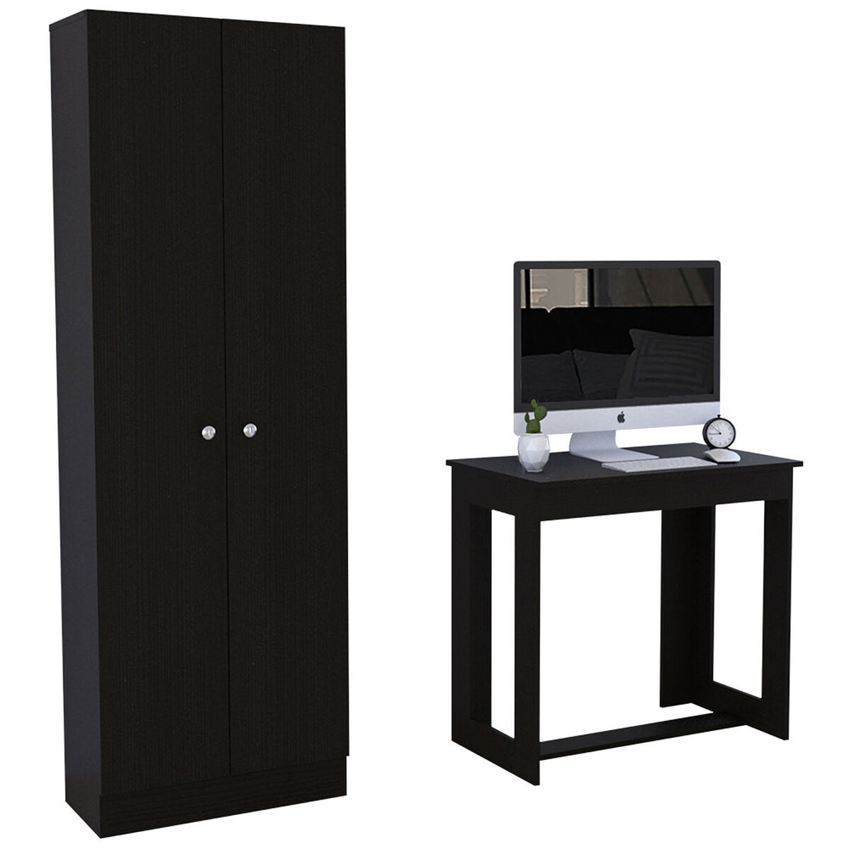 Escritorio Office 4  + Closet 2 Puertas Home
