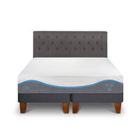 Cama Europea CIC Base Dividida King Alaska + Respaldo