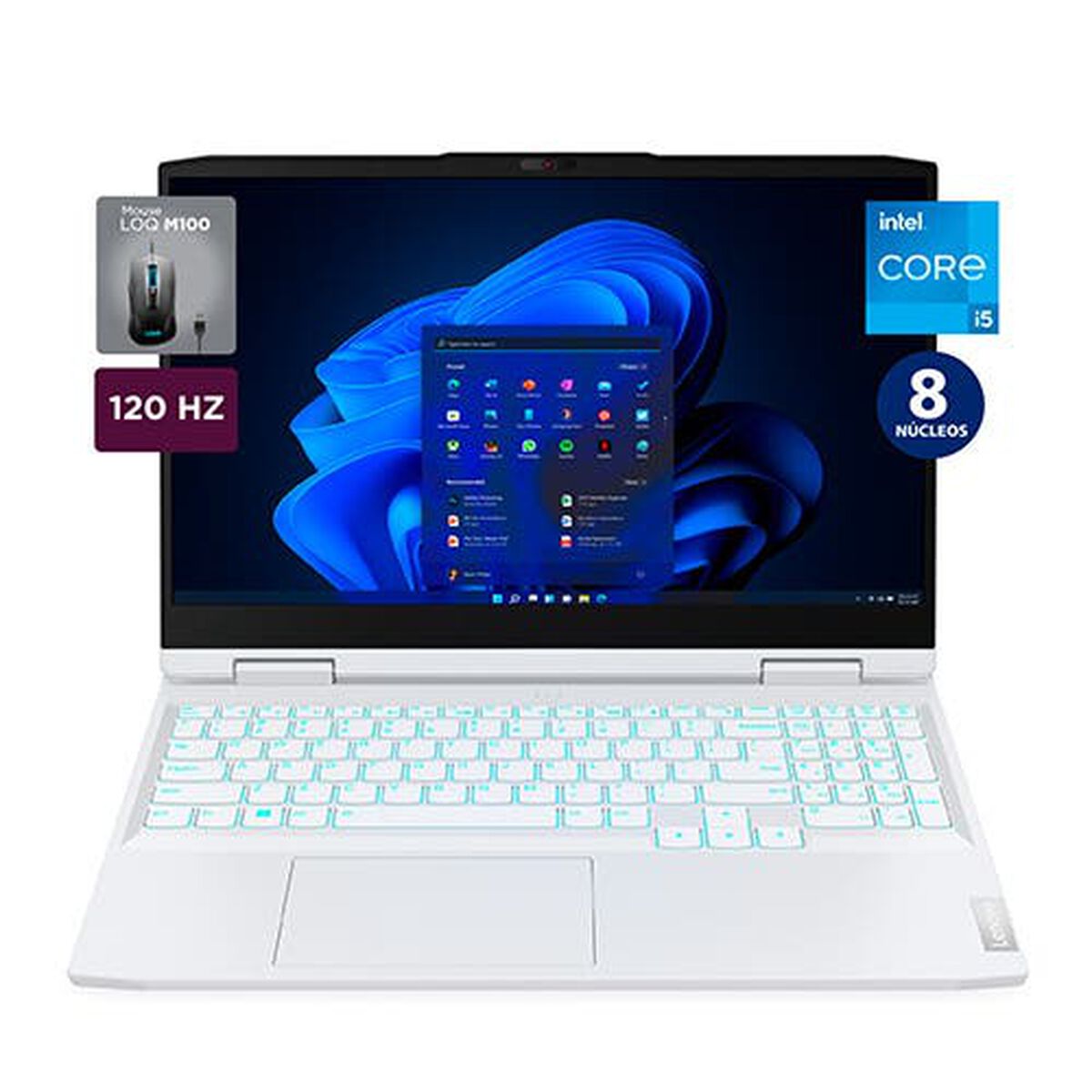 Notebook Gamer Lenovo IdeaPad Gaming 3 15IAH7 Core i5 8GB 512GB SSD 15,6