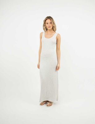 Imagen 1 del producto Vestido Slim Maxi Sin Mangas Mujer Icono Gris, Negro, Rojo