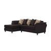 Sofá Seccional Izquierdo Living Factory Mustang 4 Cuerpos Moro