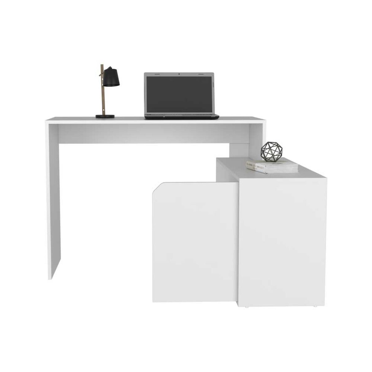 Escritorio en L TuHome Rennes 1 Puerta Blanco