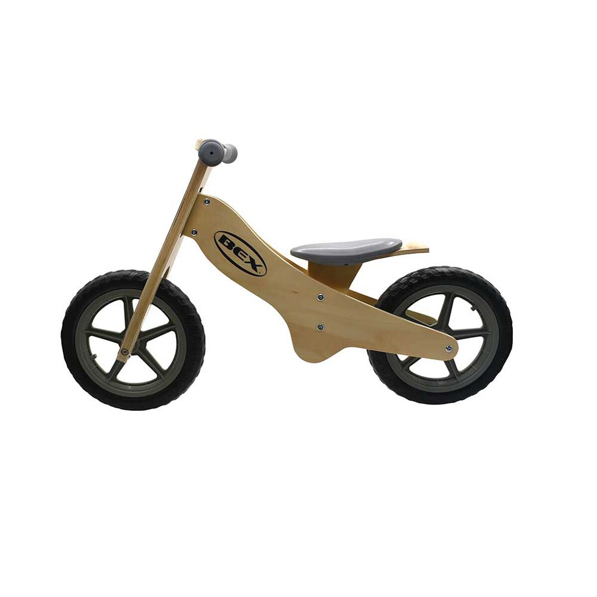 Bicicleta de Equilibrio de Madera Gris Bex