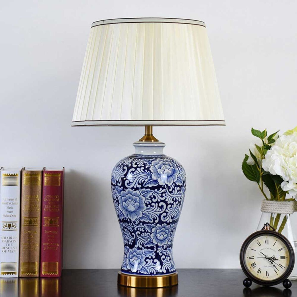 Lámpara de Mesa Ankara Estilo Oriental Azul
