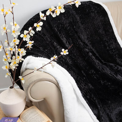 Imagen 2 del producto Manta de Poliéster Doral 127 x 152 cm Fluffy Negro