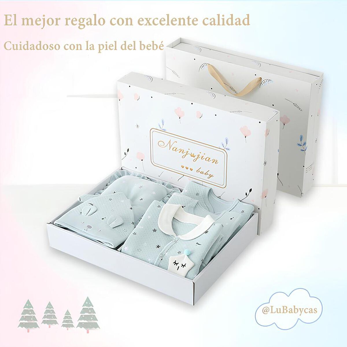 Pack Ajuar Bebé Ropa Algodón 24 Piezas Amarillo Lubabycas