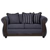 Juego de Living Black Factory Sofia 5 Cuerpos Marengo
