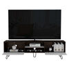 Rack TV TuHome Vassel Habano / Blanco Hasta 80"
