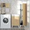 Mueble Organizador Silcosil Logia Blanco Madera