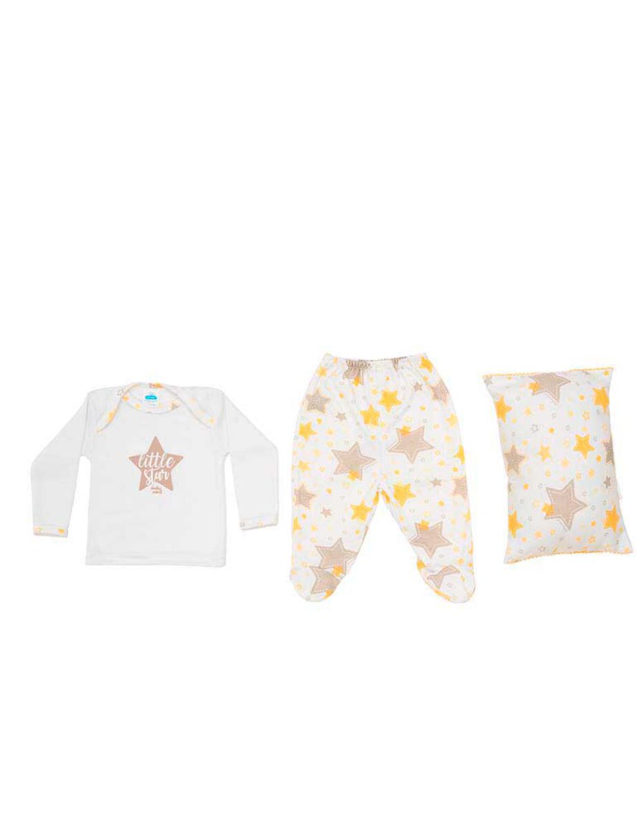 Pack 2 Conjuntos de Algod&oacute;n Pijama y Almohada Baby Mink
