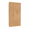 Closet Yardas Leticia 3 Puertas 2 Cajones Nogal