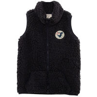 Chaqueta Peluda sin Mangas Niño Chess Grafito
