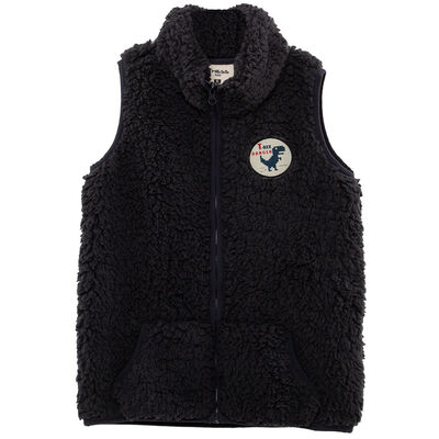 Imagen 1 del producto Chaqueta Peluda sin Mangas Niño Chess Grafito