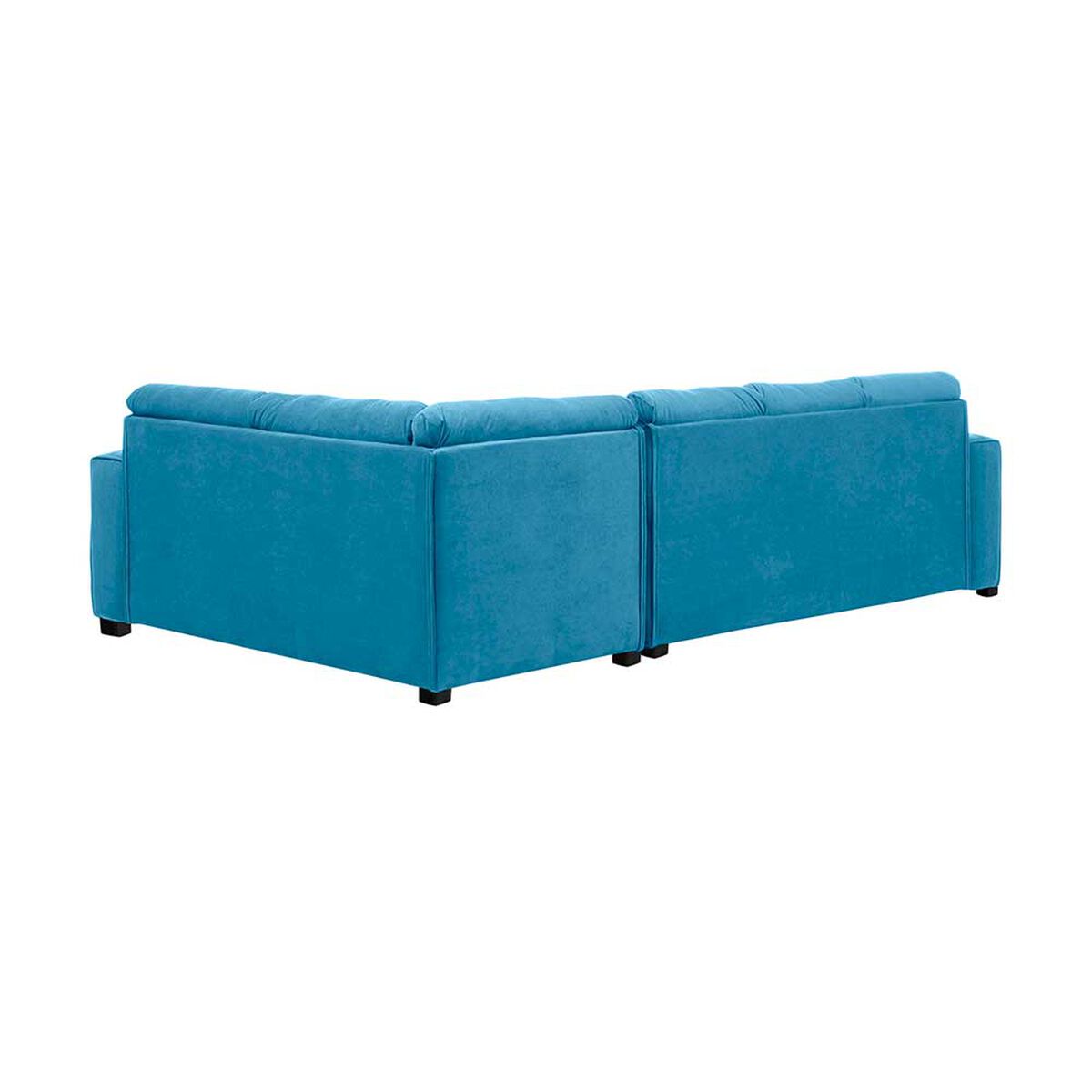 Sof&aacute; Seccional Derecho Living Factory Dubai 5 Cuerpos Azul Piedra